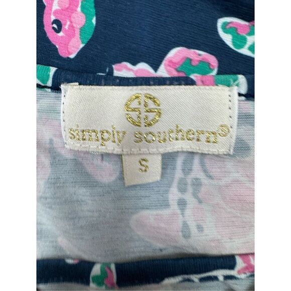 Simply Southern Navy Turtle Dress with Pockets Size Small - Picture 4 of 8